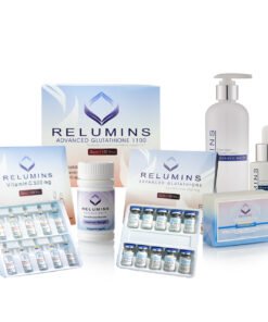Authentic Relumins Advanced 1100mg White Set - 1100mg Set, Booster, Repair Lotion, TA Stem Cell Serum & TA Stem Cell Soap
