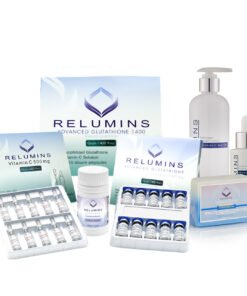 Authentic Relumins Advanced 1400mg White Set - 1400mg Set, Booster, Repair Lotion, TA Stem Cell Serum & TA Stem Cell Soap