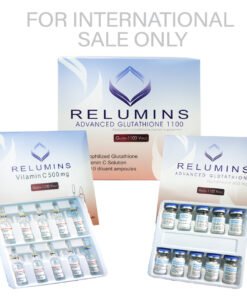 Authentic Relumins Advanced IV Glutathione 1100mg 10 Vials - Glutathione & Vitamin C - Whitens, repairs & rejuvenates skin
