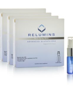 Buy Bulk! Relumins Oral Glutathione Spray - 10 Vials! New Advanced Formula 6000mg Plus Zinc - Professional Skin Whitening and Immune Support!
