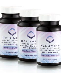 Buy Bulk & SAVE! 3 Bottles Authenic Relumins Advance White Active Glutathione Complex -Oral Whitening Formula Capsules with 6X Boosters
